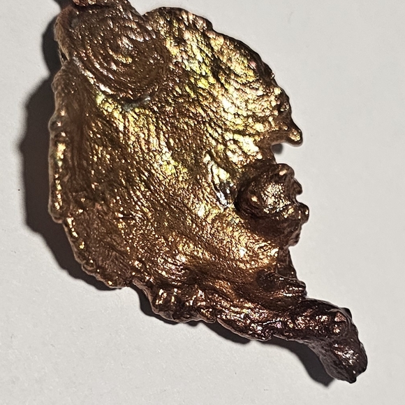 Pendant copper leaf- REAL LEAF! - Picture 4 of 4